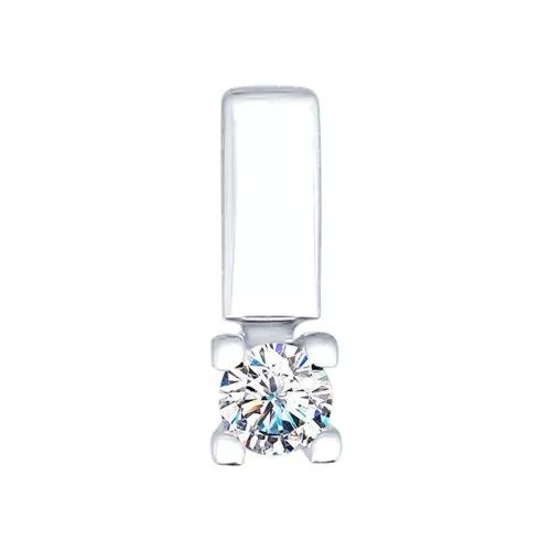 Подвеска из серебра со Swarovski Zirconia