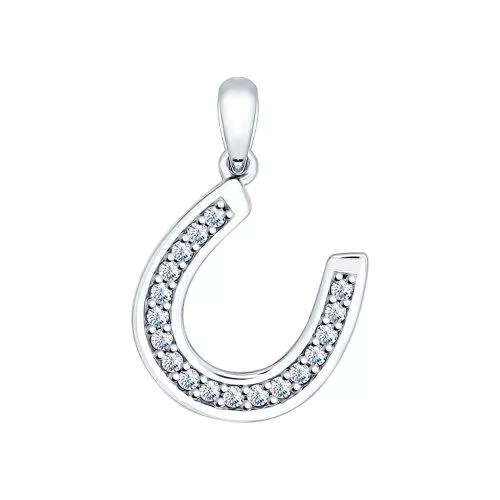 Серебряная подвеска «Подкова»