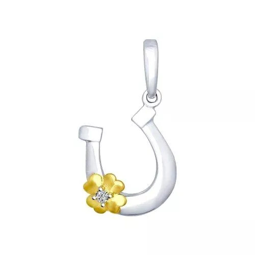 Подвеска из серебра «Подкова»