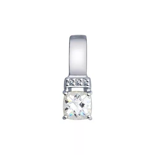 Подвеска из серебра со Swarovski Zirconia