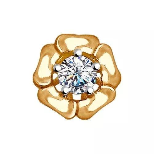 Подвеска из серебра с фианитом