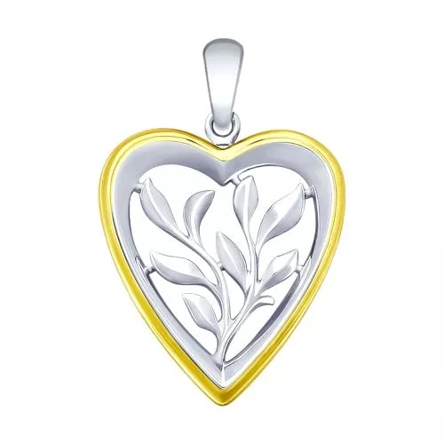 Подвеска из золочёного серебра