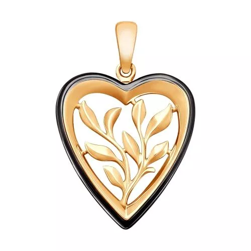 Подвеска из золочёного серебра