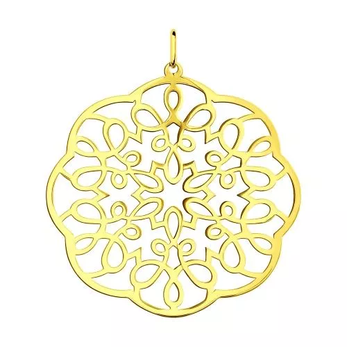 Подвеска из золочёного серебра