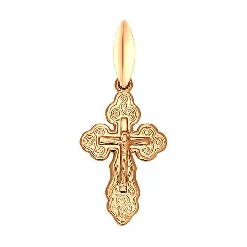 Крест из золочёного серебра