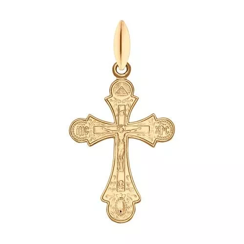 Крест из золочёного серебра