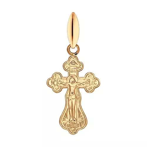 Крест из золочёного серебра