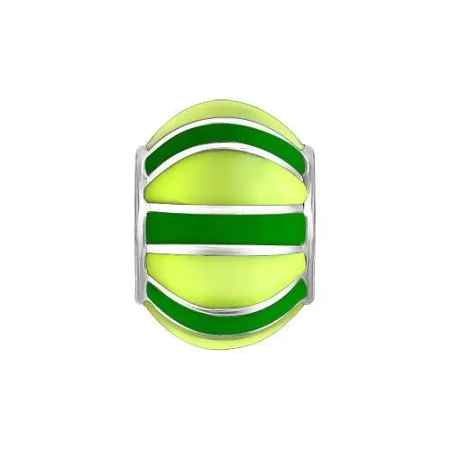 Подвеска-шарм с зелёной эмалью