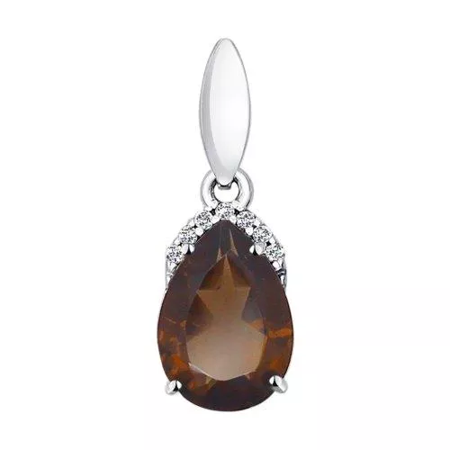 Кулон с раухтопазом