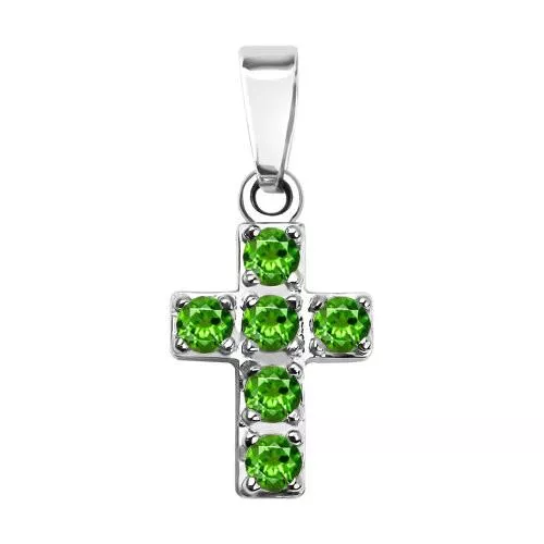 Декоративный крест с хризолитами