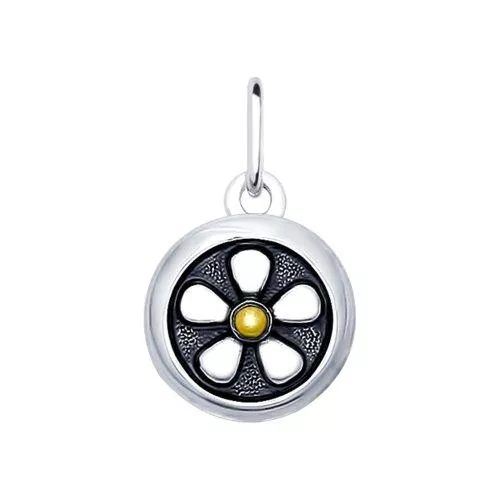 Подвеска из чернёного серебра