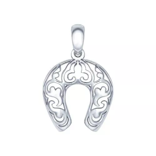 Подвеска «Подкова» из серебра