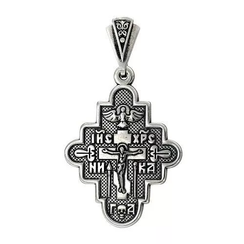 Крест из чернёного серебра