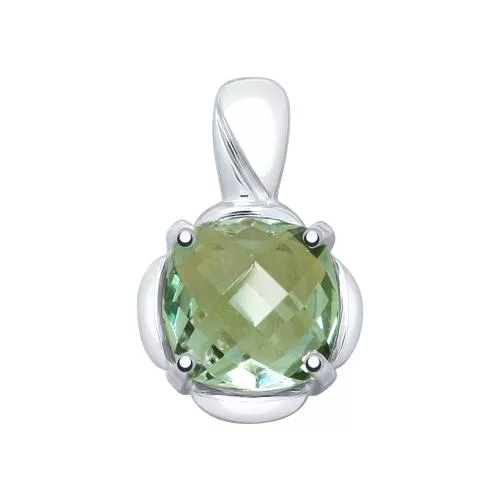 Подвеска из серебра с кварцем