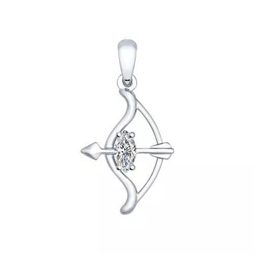 Кулон из серебра «Знак зодиака Стрелец»