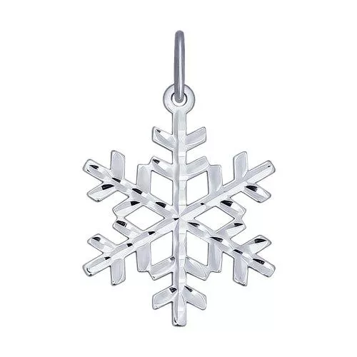 Серебряная подвеска «Снежинка»