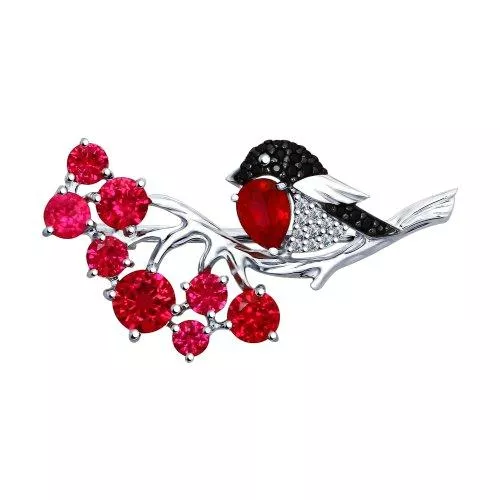 Брошь «Снегирь»