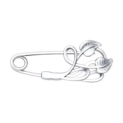 Брошь - булавка из серебра