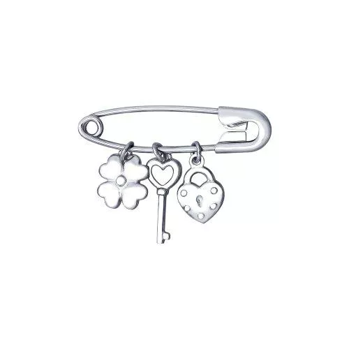 Брошь из серебра