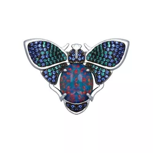 Брошь «Жук» из серебра