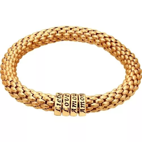 Позолоченный серебряный браслет