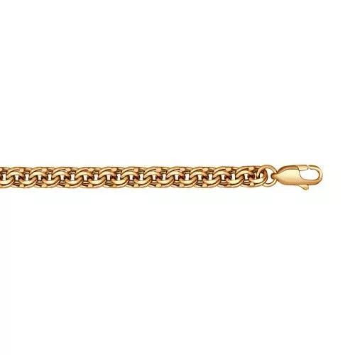 Браслет из золочёного серебра с алмазной гранью