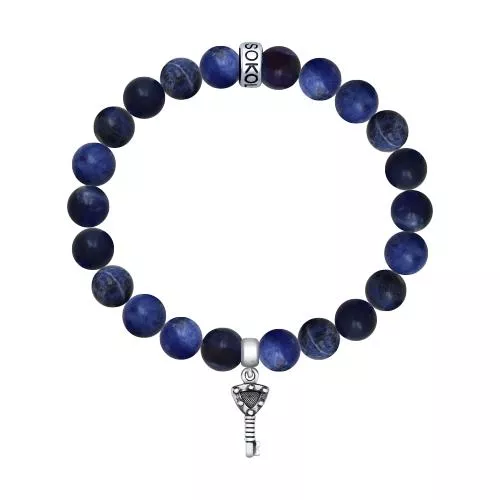 Браслет «Ключ к сердцу» из дюмортьерита