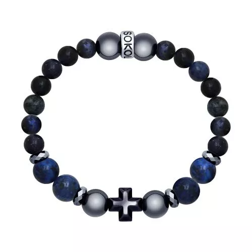 Браслет с дюмортьеритами