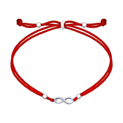 Браслет «Бесконечность» с фианитами