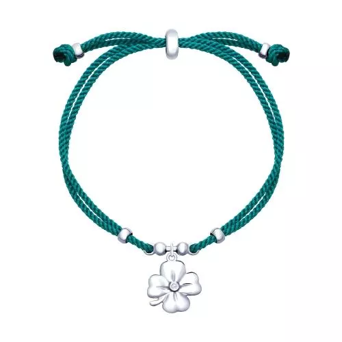Браслет «Клевер на удачу»