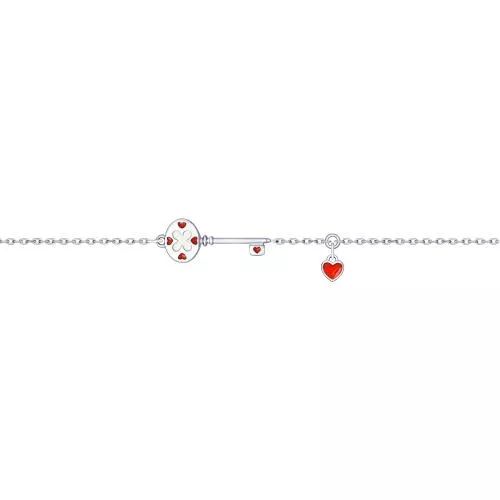 Браслет из серебра с эмалью