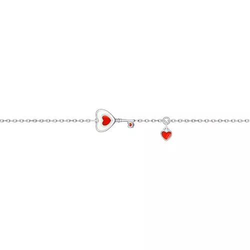 Браслет из серебра с эмалью