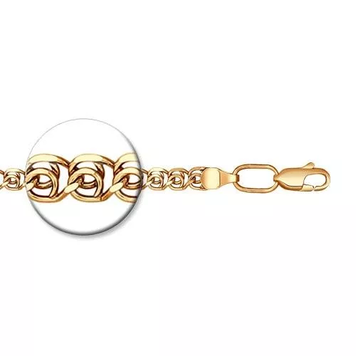 Браслет из золочёного серебра