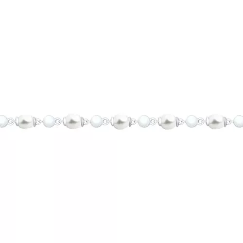 Браслет из серебра с жемчугом Swarovski