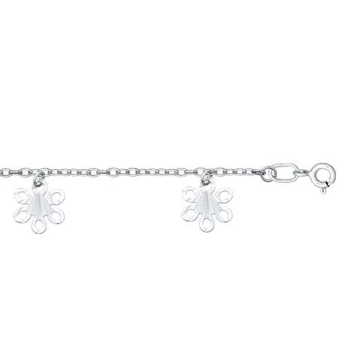 Браслет из серебра с алмазной гранью