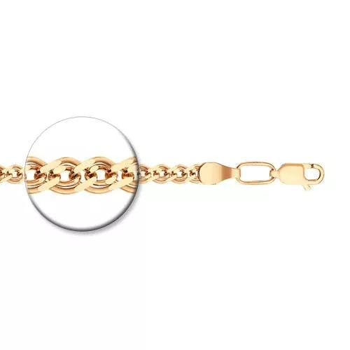 Браслет из золочёного серебра