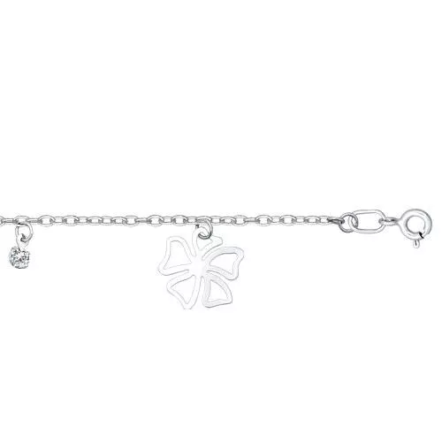 Браслет из серебра с фианитами