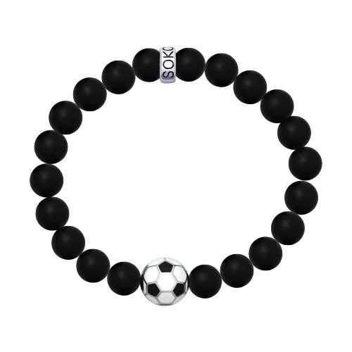 Браслет с агатами и эмалью