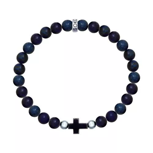 Браслет с синим дюмортьеритом