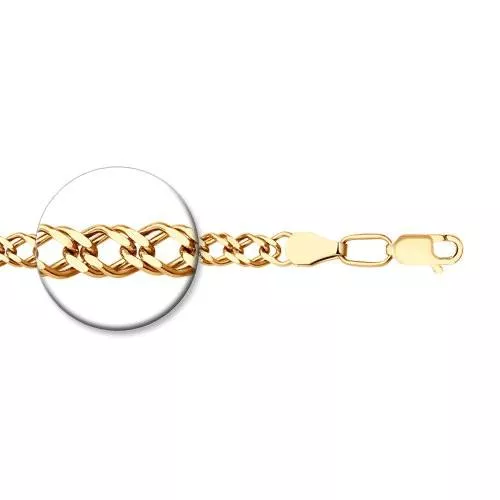 Браслет из золочёного серебра