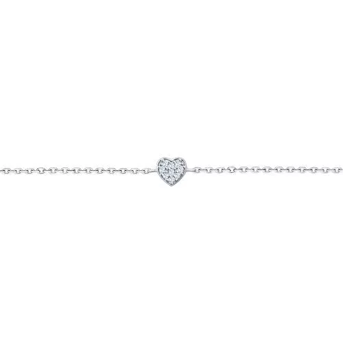 Браслет из серебра с фианитами