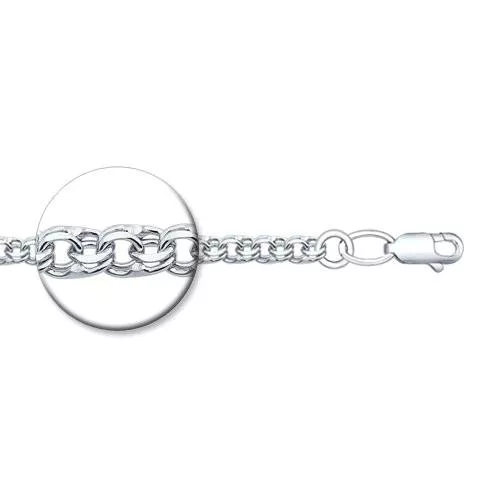 Браслет из серебра с алмазной гранью