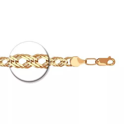 Браслет из золочёного серебра