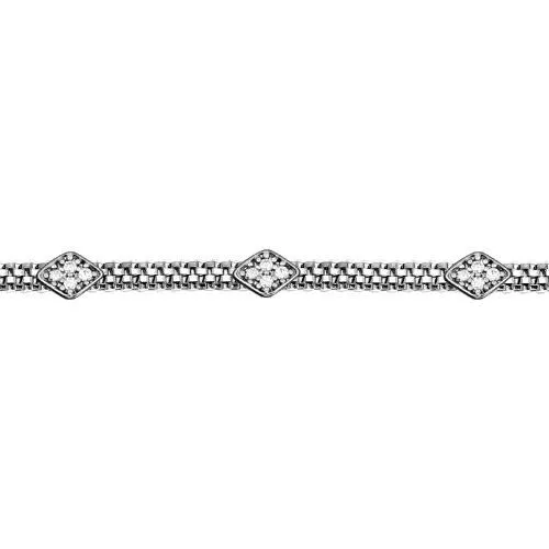 Браслет из серебра с фианитами