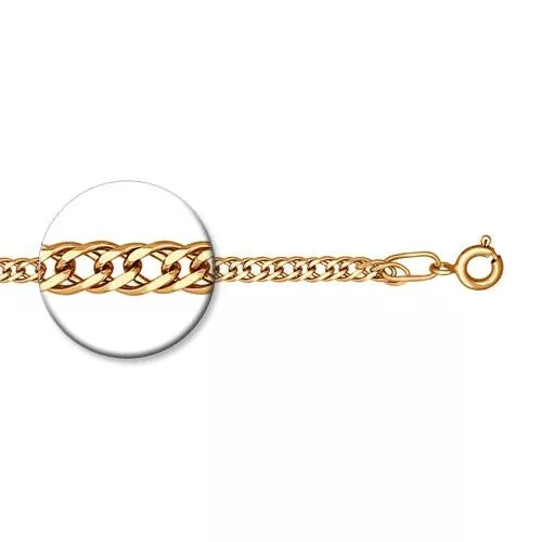 Браслет из золочёного серебра