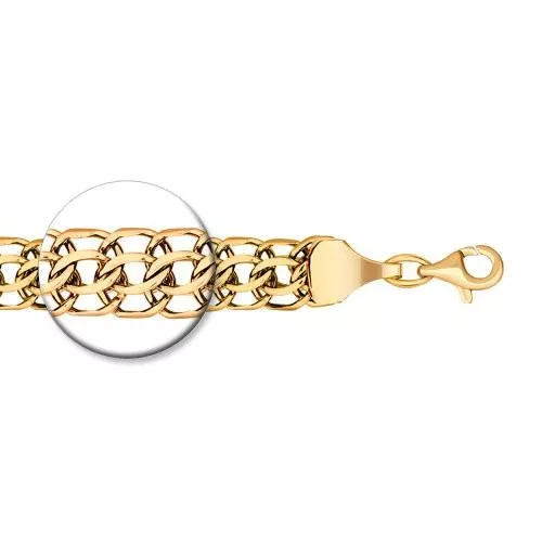 Браслет из золочёного серебра с алмазной гранью