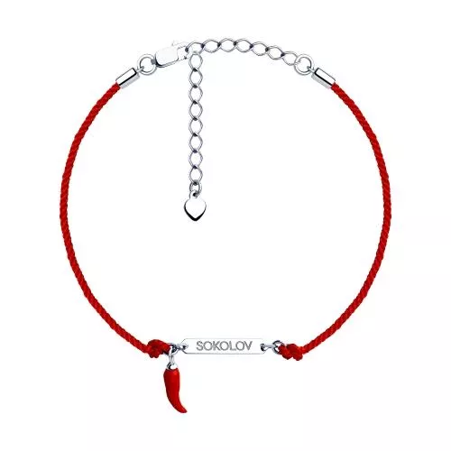 Браслет из серебра с эмалью