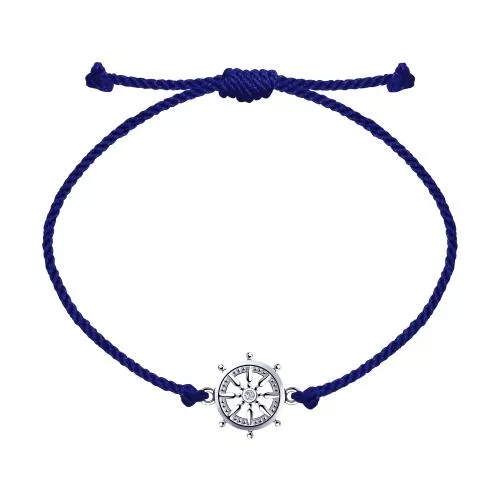 Браслет из серебра с фианитом