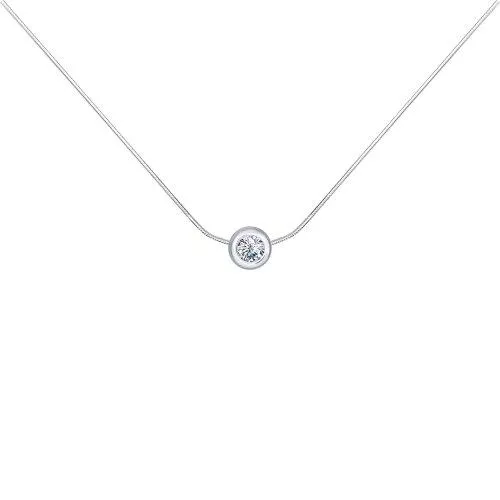 Колье из серебра со Swarovski Zirconia