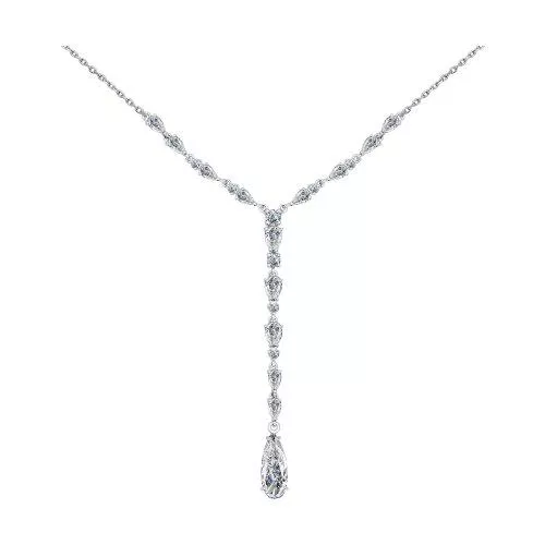 Колье из серебра с фианитами